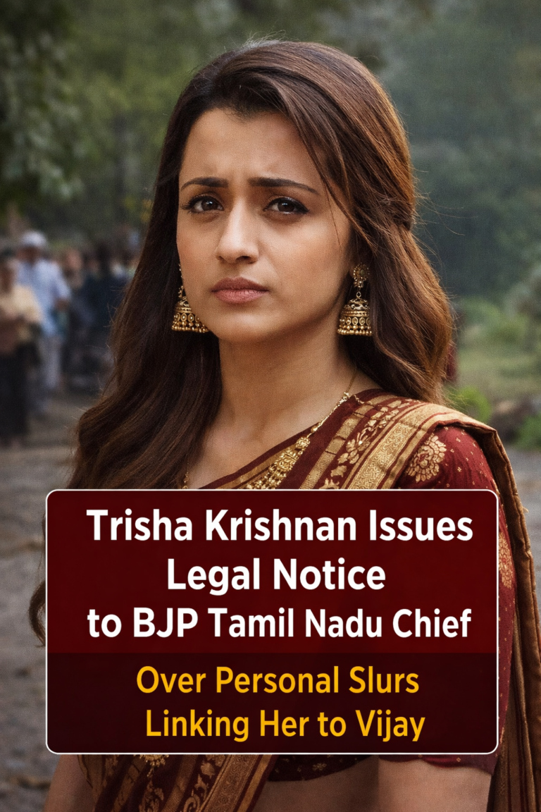 Trisha Krishnan legal notice