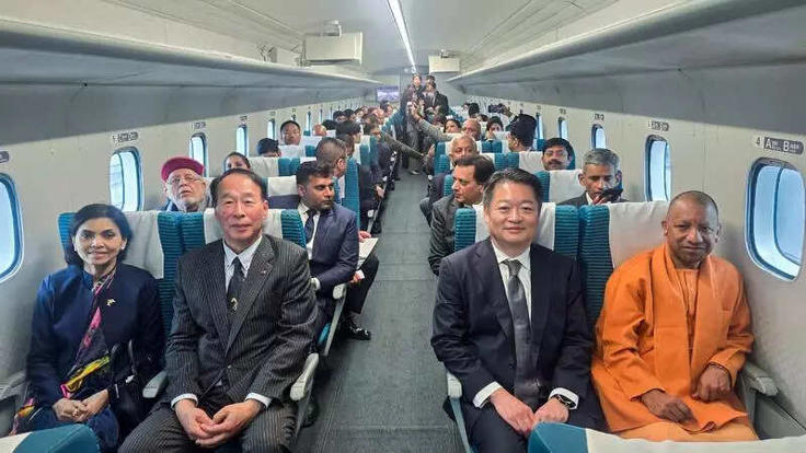 Yogi Adityanath SCMAGLEV ride